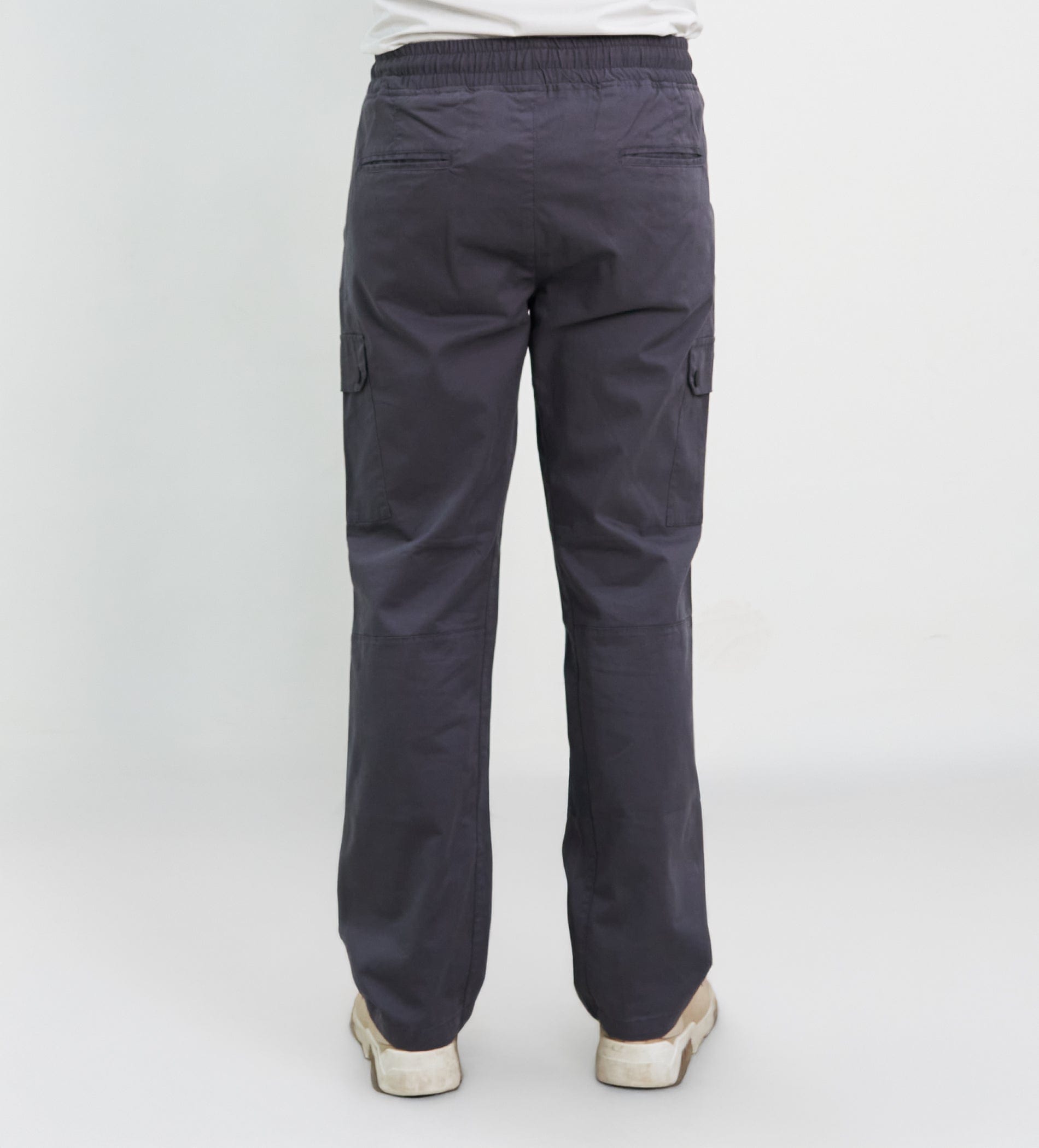 Trackpants Cargos Snap Fit Charcoal Twill Cargo Pants