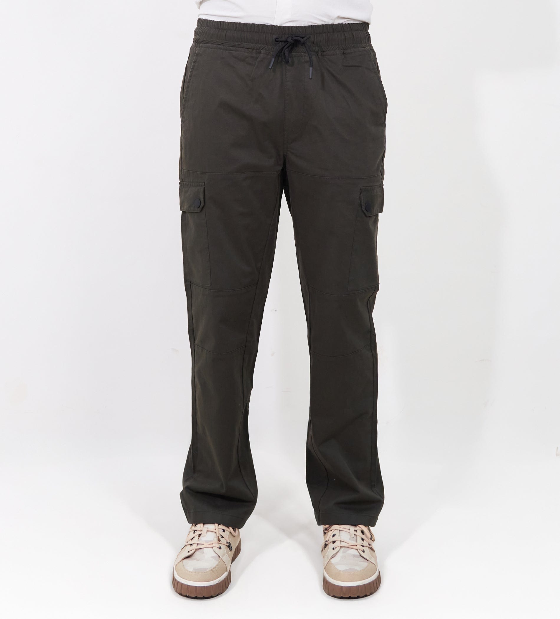 Trackpants Cargos Snap Fit olive Twill Cargo Pants