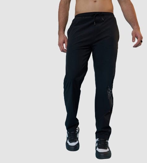 Trackpants Drawstring Trackpants Black Reflective Glow Trackpants For Men