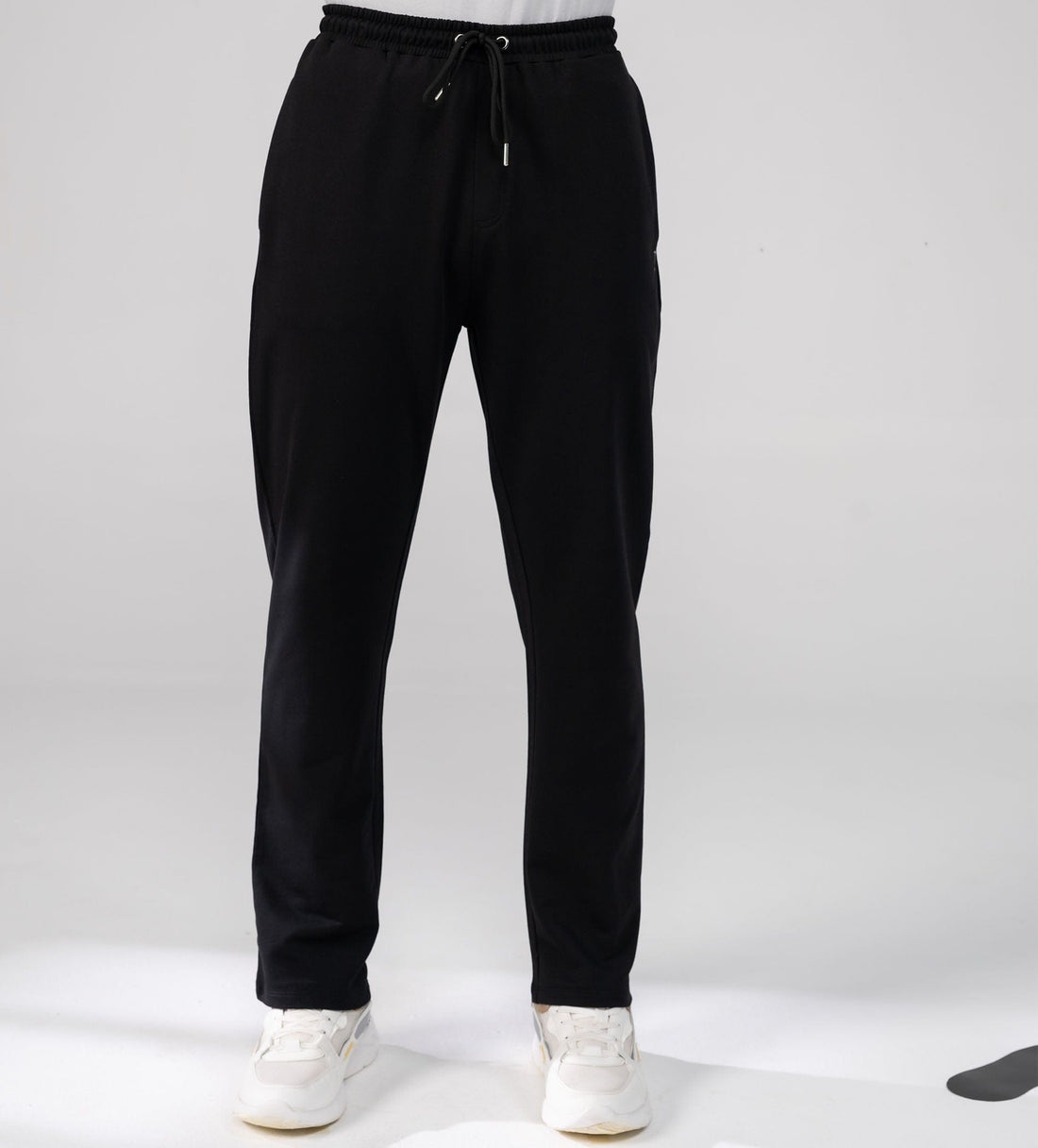 Trackpants Drawstring Trackpants Classic Black Wide Leg Trackpants For Men