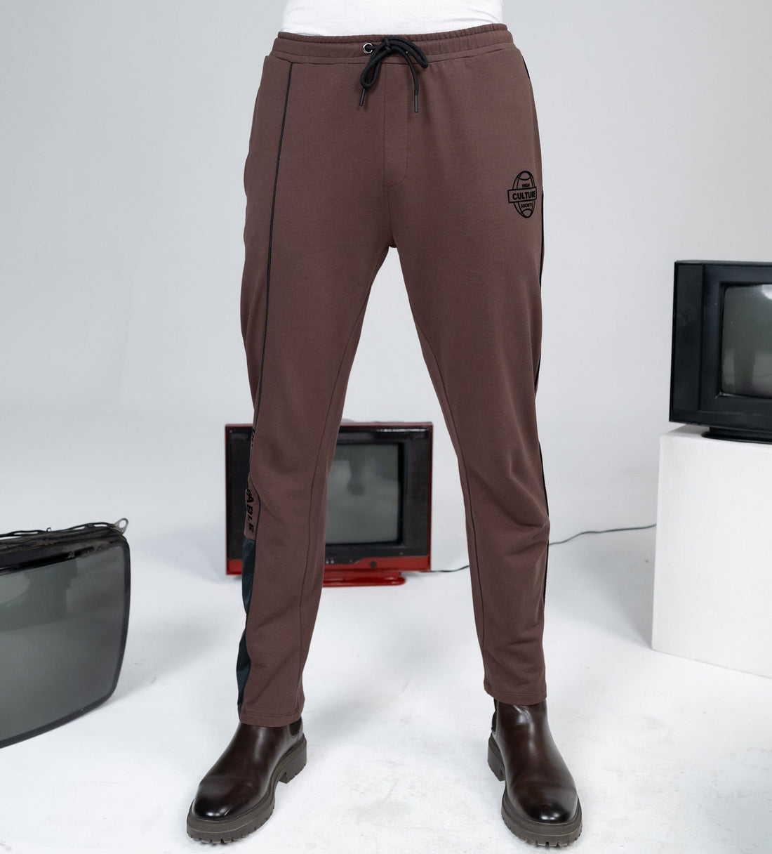 Trackpants Drawstring Trackpants Contemporary Straight Cut Trackpants