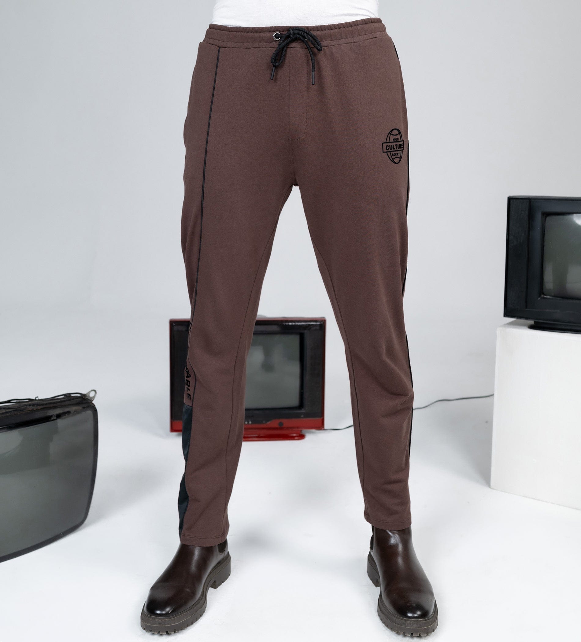 Trackpants Drawstring Trackpants Contemporary Straight Cut Trackpants