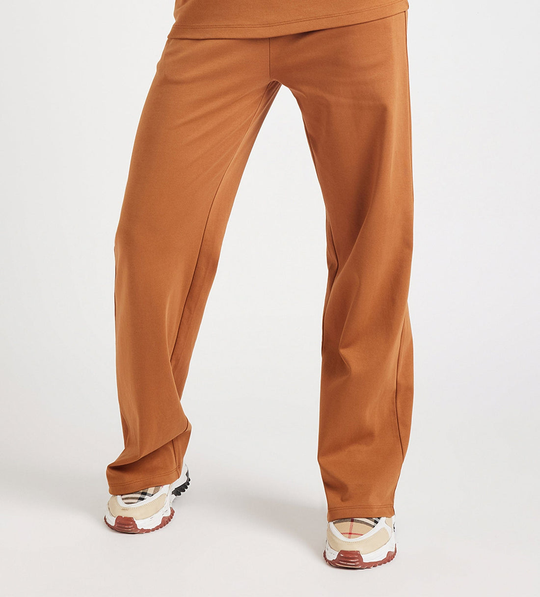 Trackpants Drawstring Trackpants Everyday Cotton Wide Leg Trackpants