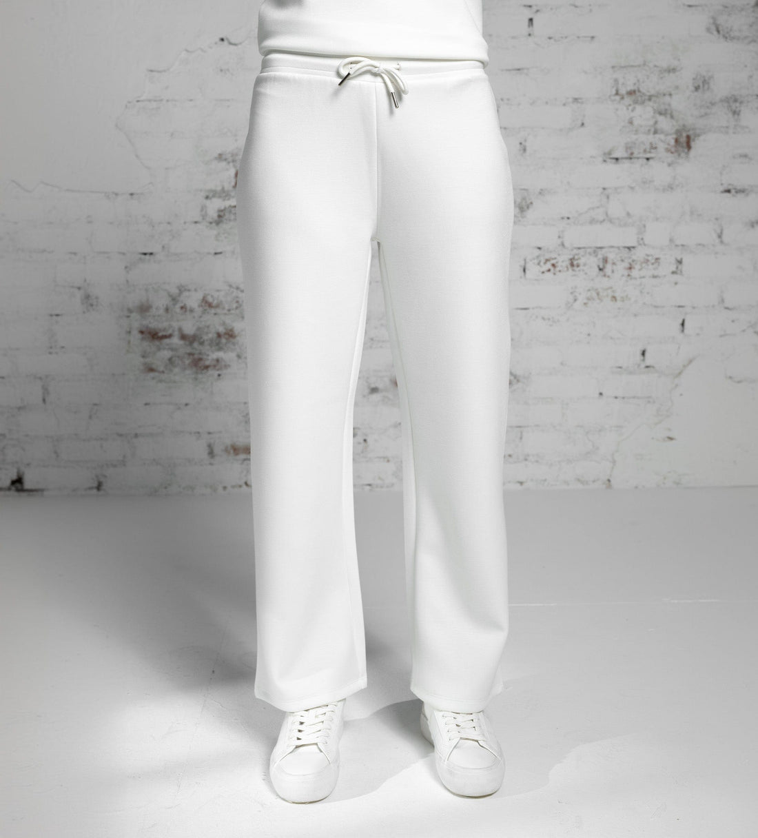 Trackpants Drawstring Trackpants Luxurious white Scuba Trackpant