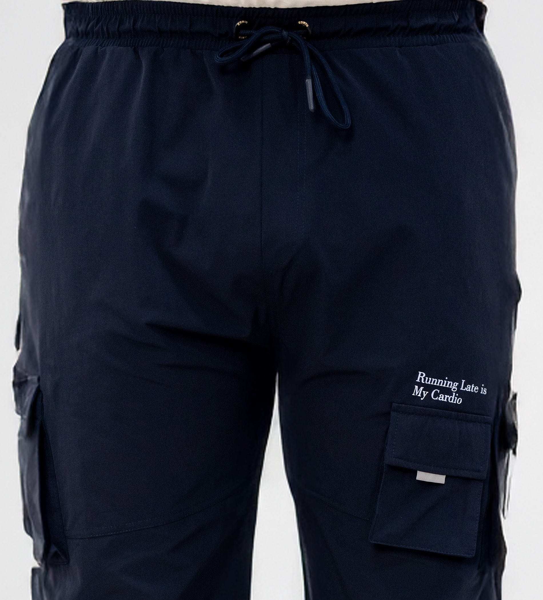 Trackpants Drawstring Trackpants Navy Ultimate Utility Reflective Cargo Trackpants