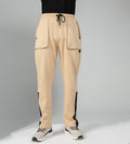 Trackpants Drawstring Trackpants Oatmilk wide leg contrast trackpant