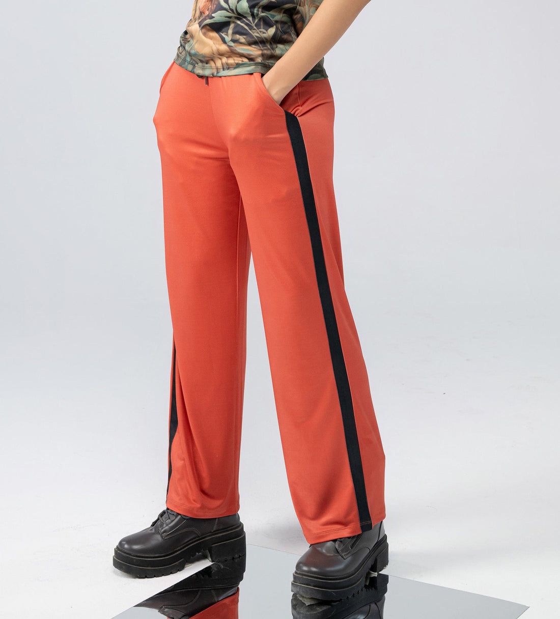 Trackpants Drawstring Trackpants Rust Dynamic Digital Print Trackpant