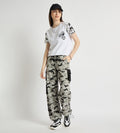 Trackpants Open Bottom Trackpant All Weather Camo Print Cotton Cargo Pants