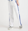 Trackpants Open Bottom Trackpant Sleek Contrast Wide Leg Trackpants