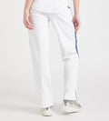 Trackpants Open Bottom Trackpant Sleek Contrast Wide Leg Trackpants