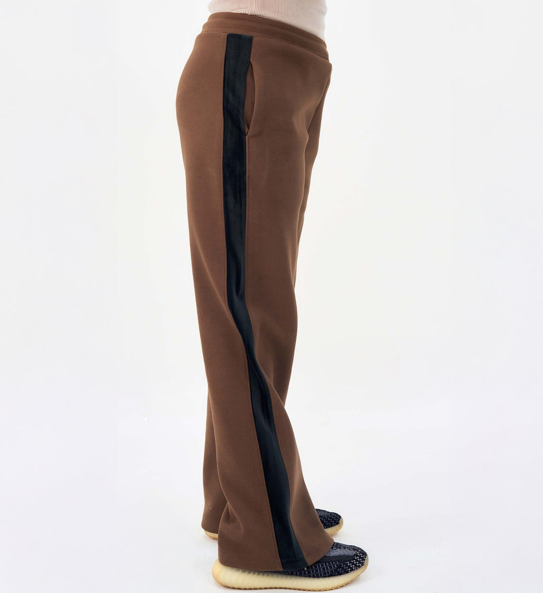 Trackpants Wide Leg Trackpant CLASSIC BROWN CONTRAST PANEL TRACKPANT