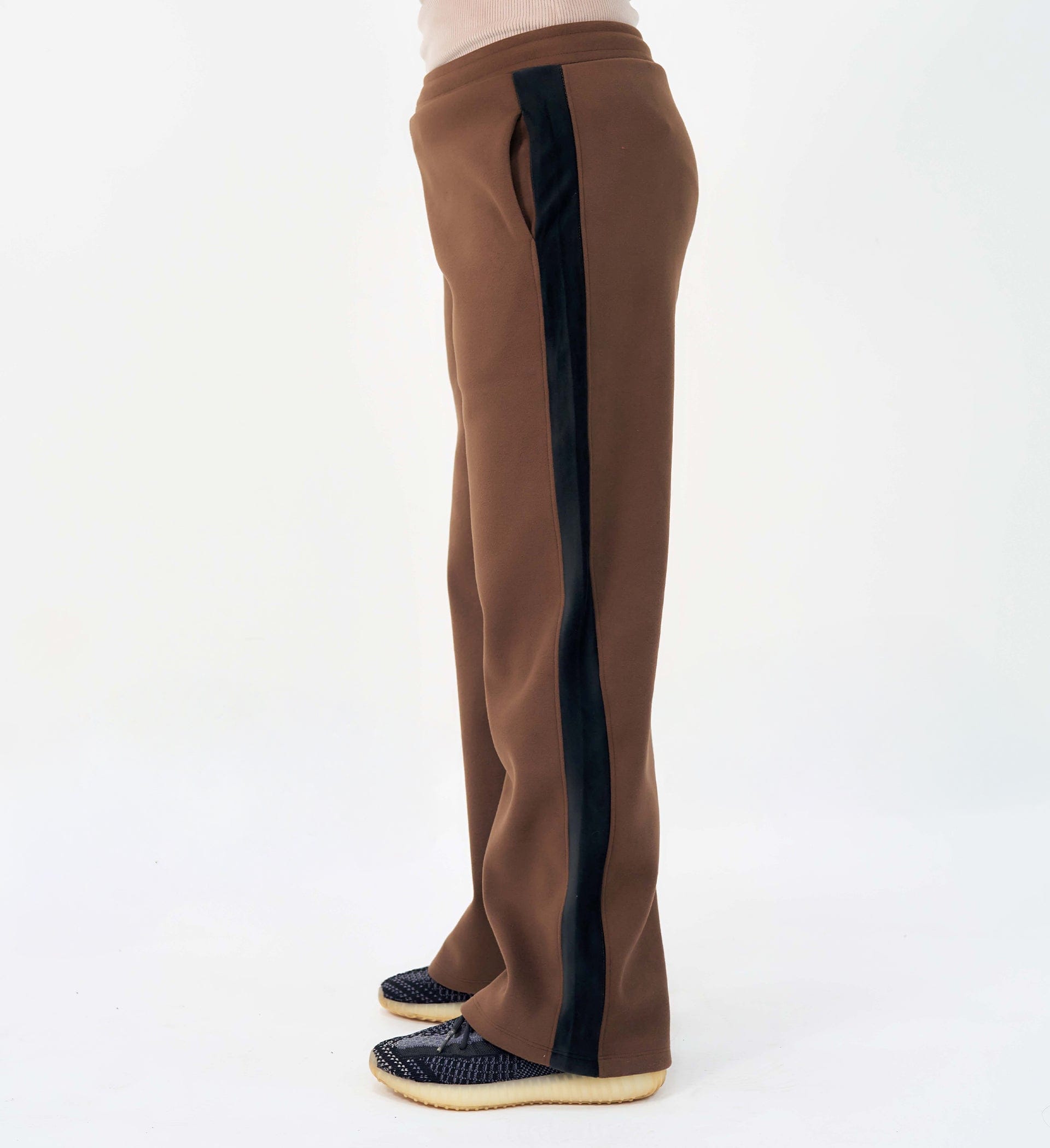 Trackpants Wide Leg Trackpant CLASSIC BROWN CONTRAST PANEL TRACKPANT