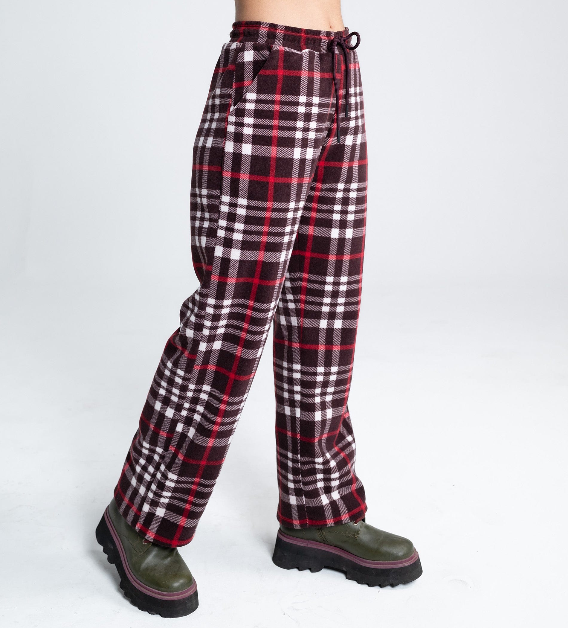 Trackpants Wide Leg Trackpant Cozy Flannel Wide-Leg Trackpant