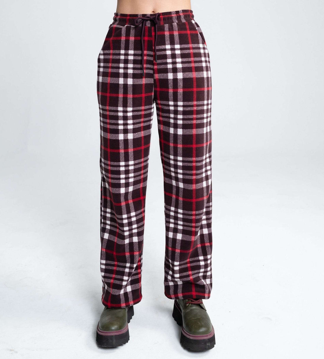 Trackpants Wide Leg Trackpant Cozy Flannel Wide-Leg Trackpant