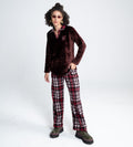 Trackpants Wide Leg Trackpant Cozy Flannel Wide-Leg Trackpant