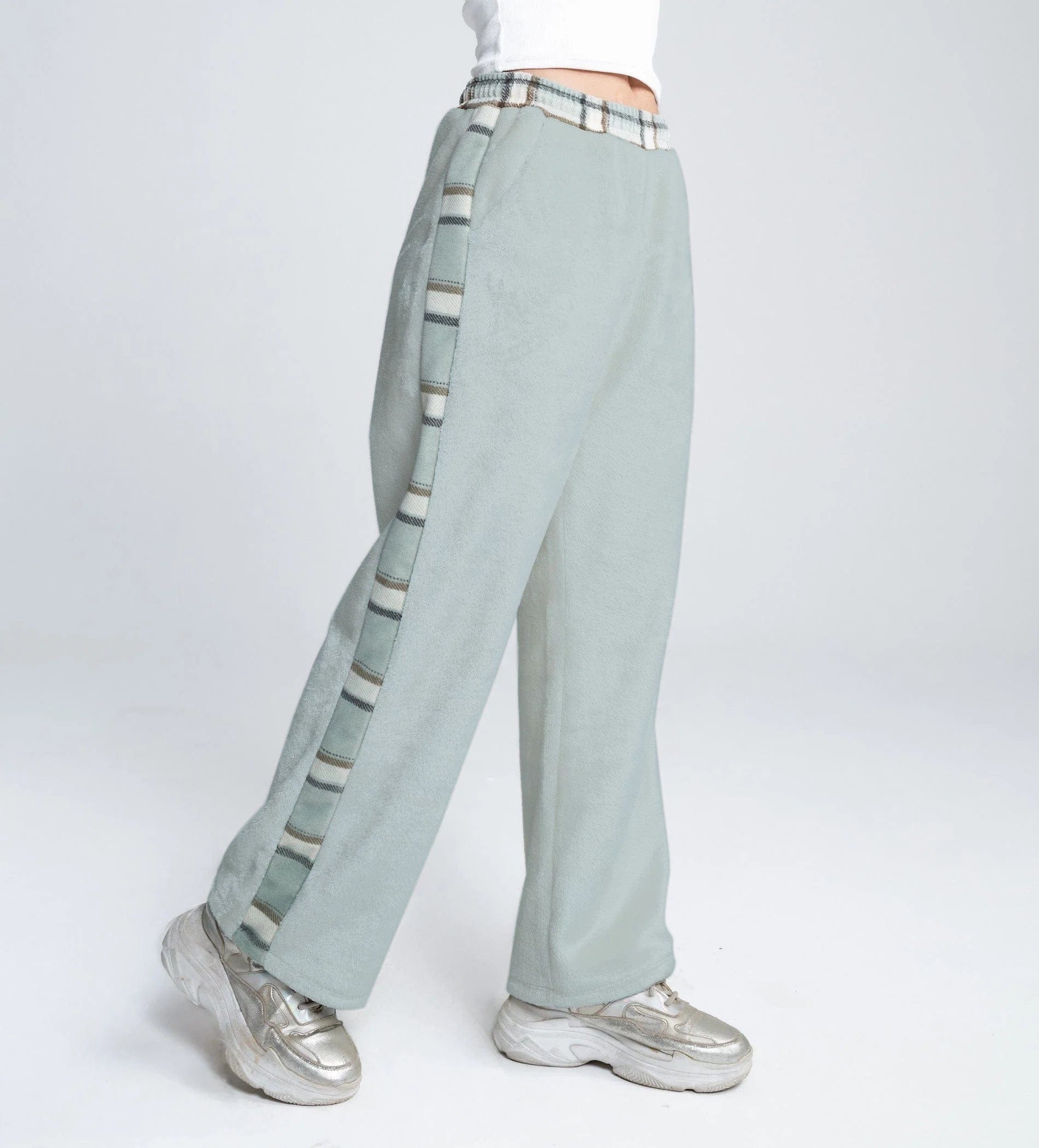 Trackpants Wide Leg Trackpant Cozy Flannel Wide-Leg Trackpant