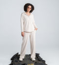 Trackpants Wide Leg Trackpant Elegant Fawn Wide-Leg Trackpant