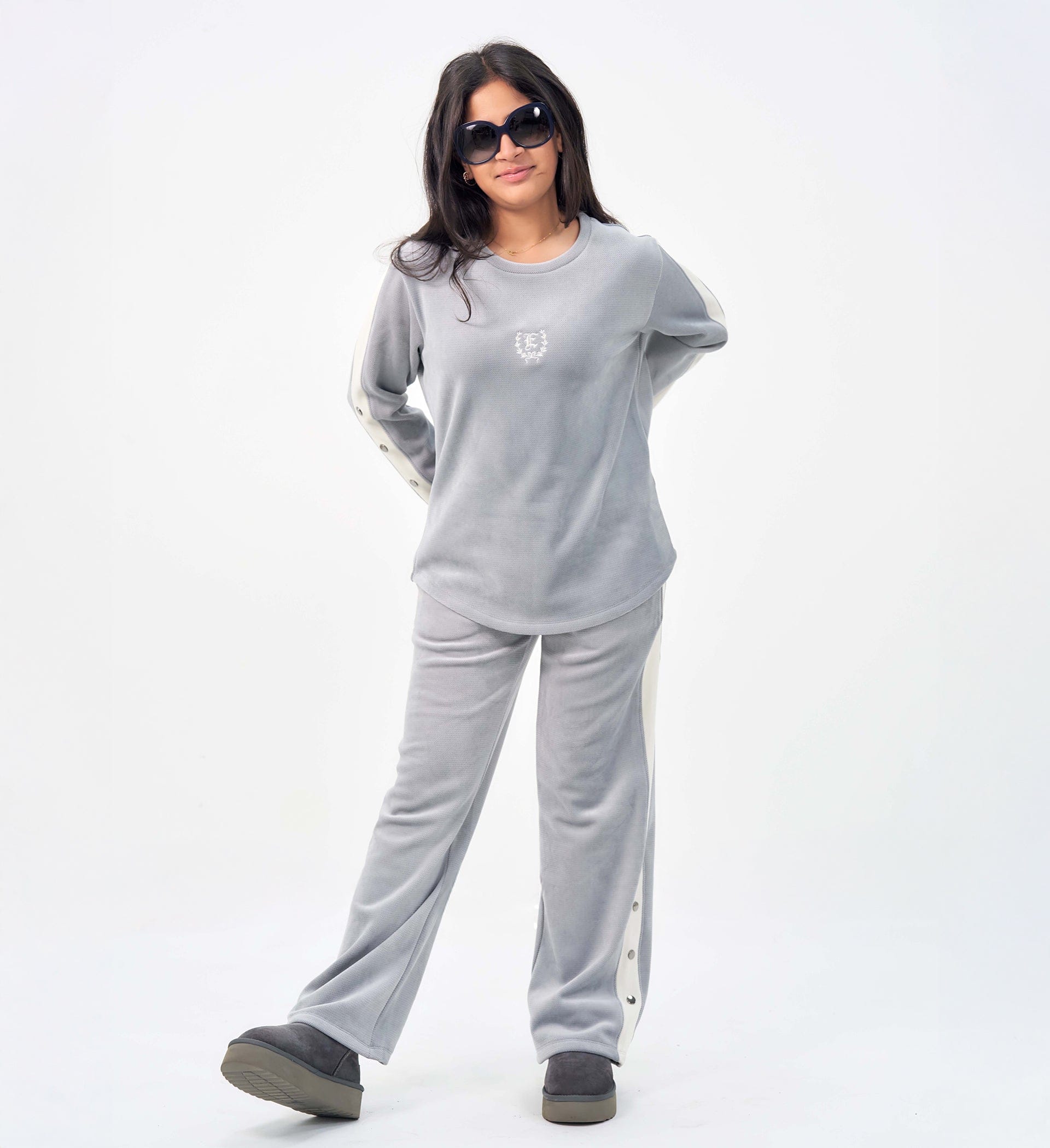 Trackpants Wide Leg Trackpant LUXURY GREY TRACKPANT