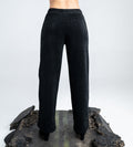 Trackpants Wide Leg Trackpant Modern Black Trackpants with Tape Accents