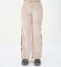 Trackpants Wide Leg Trackpant PREMIUM FAWN BONDED TRACKPANT