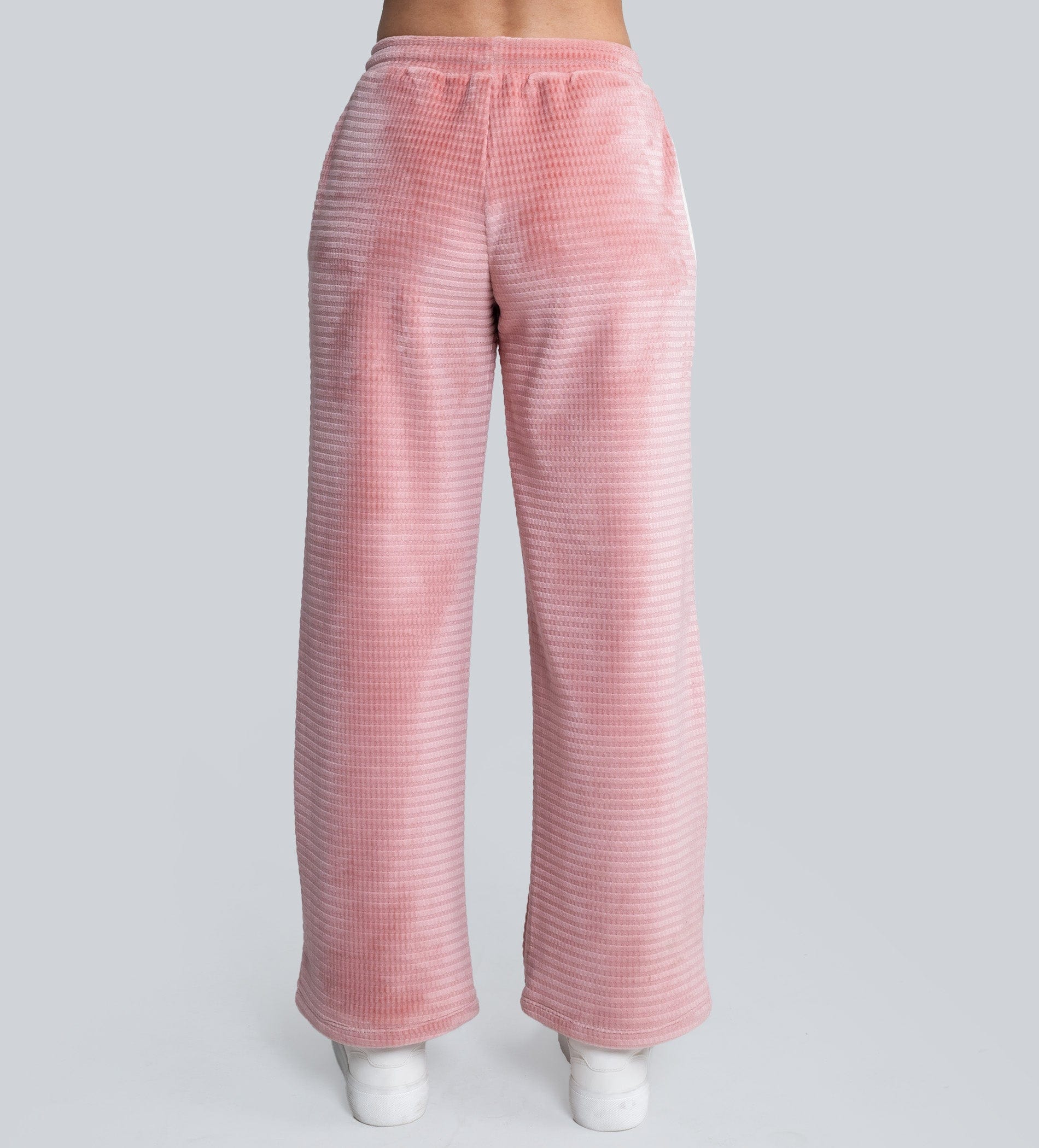 Trackpants Wide Leg Trackpant Trendy Pink Wide-Leg Trackpants with Side Panel