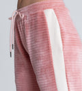 Trackpants Wide Leg Trackpant Trendy Pink Wide-Leg Trackpants with Side Panel