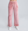 Trackpants Wide Leg Trackpant Trendy Pink Wide-Leg Trackpants with Side Panel