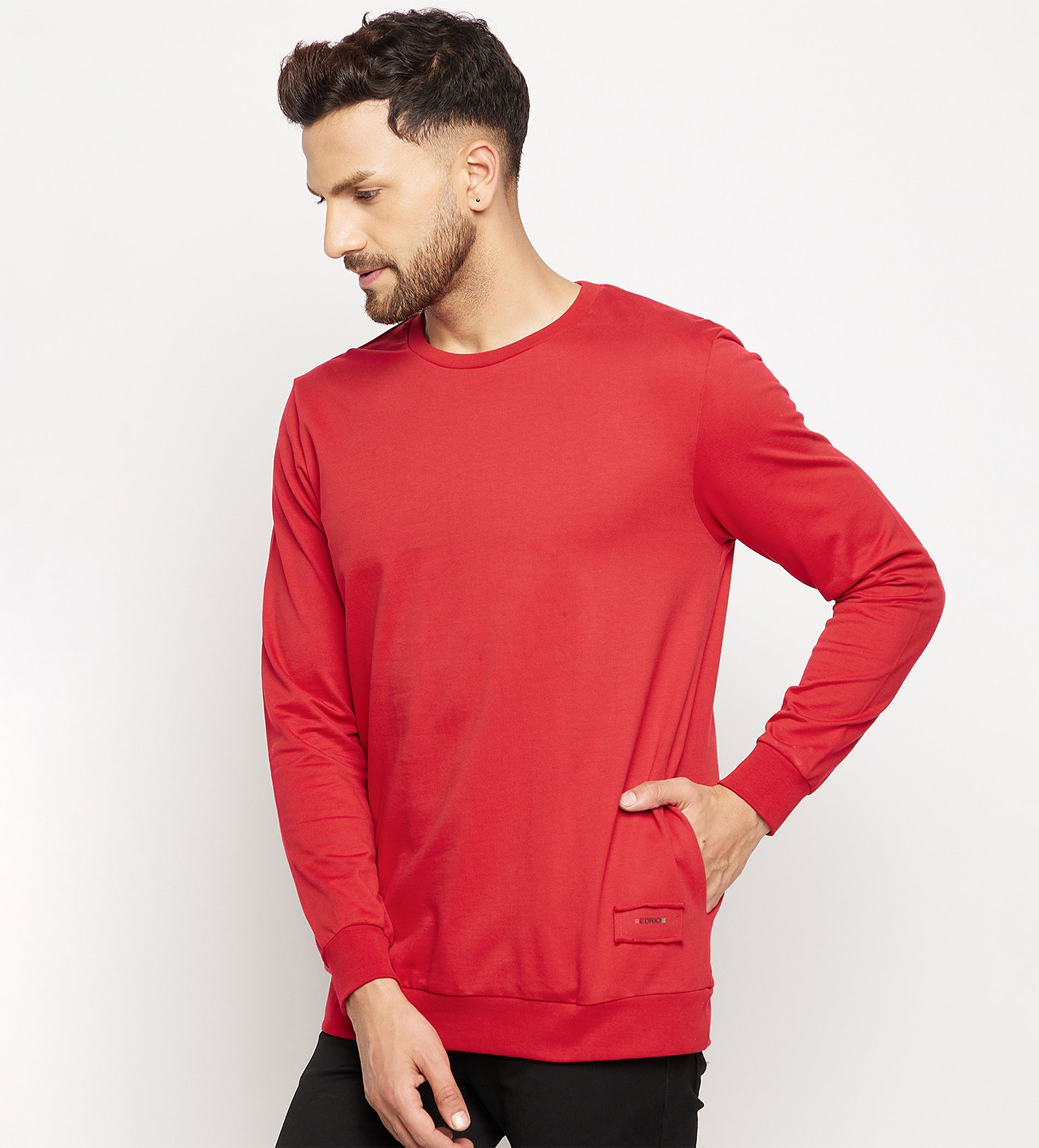 Men Red Regular All Season Sweatshirt