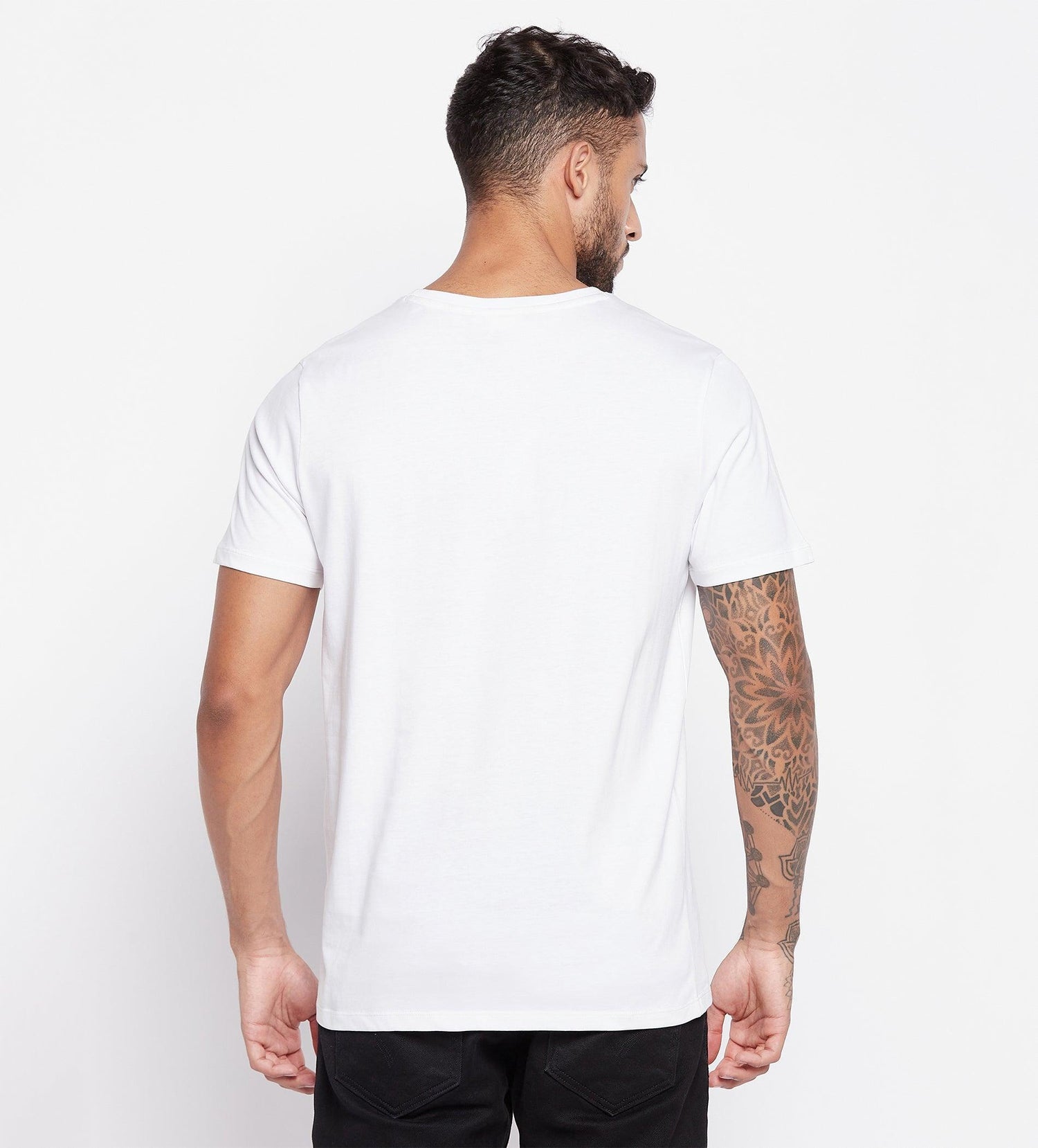 White Vision Printed Regular T-Shirt