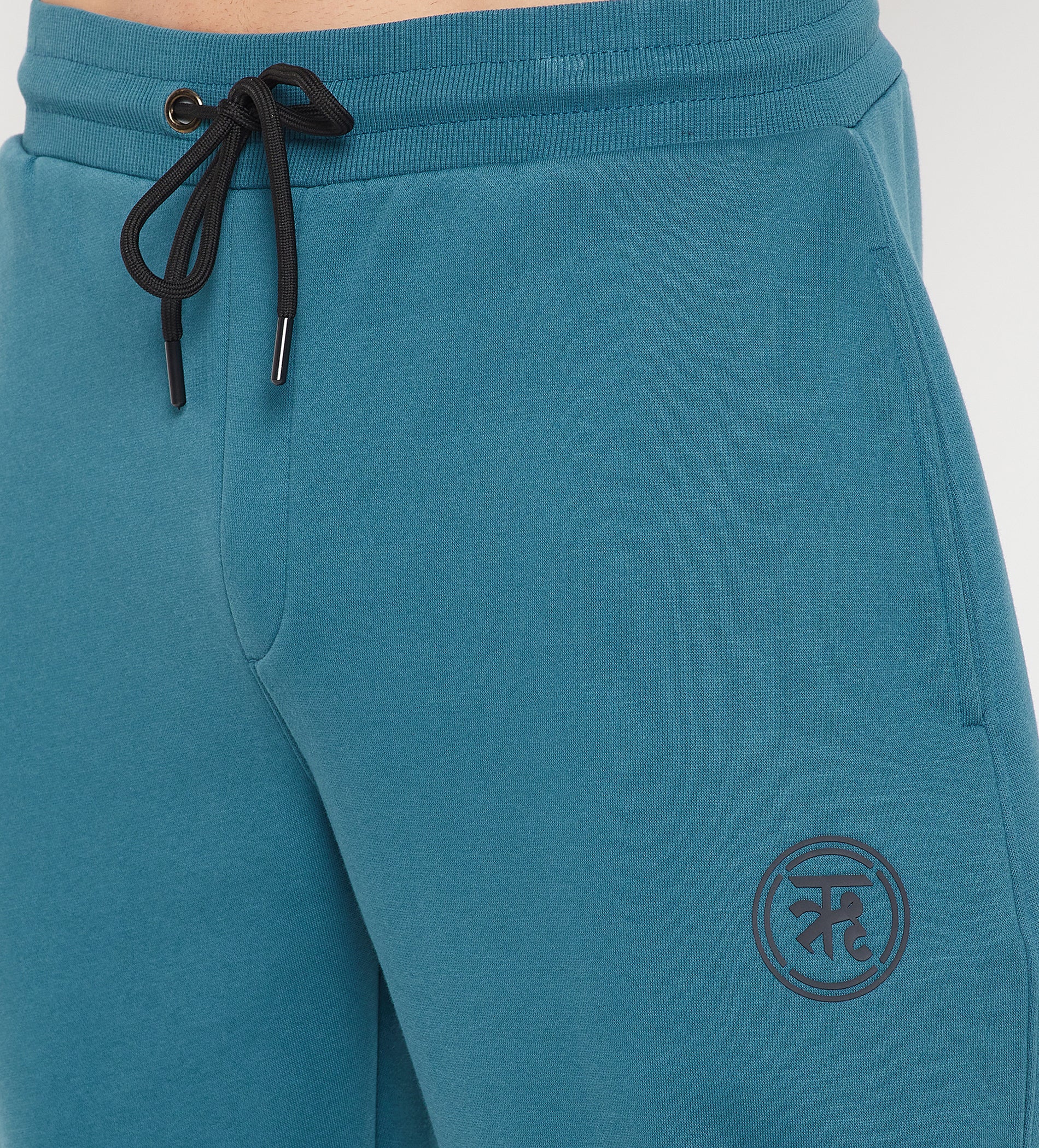 Men Blue Must Have Straight Fit Fleece Trackpant