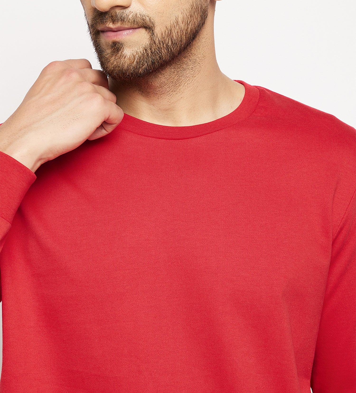 Men Red Regular All Season Sweatshirt